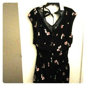 Torrid Capped Sleeve Floral Romper